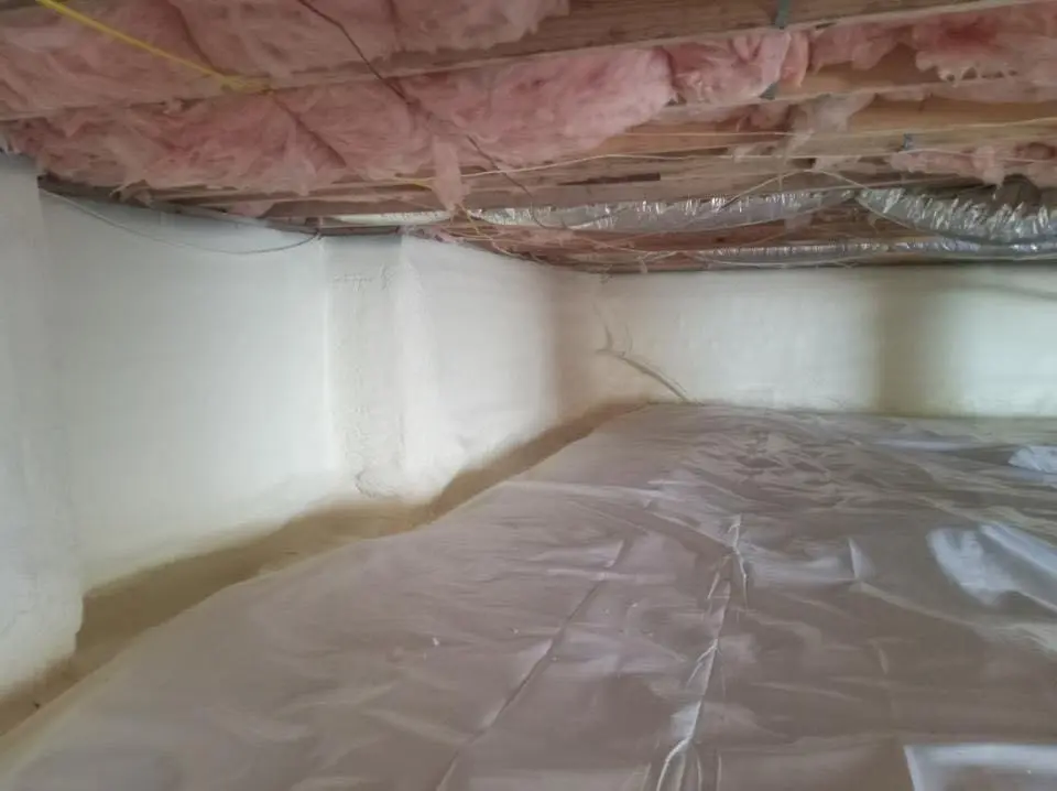 Crawl space encapsulation with closed-cell spray foam for Spray Foam Roofing in Marco Island
