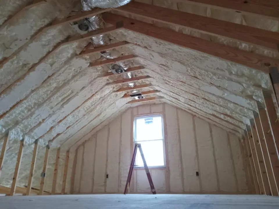 Spray foam roofing application for Crawl Space Insulation project in Marco Island